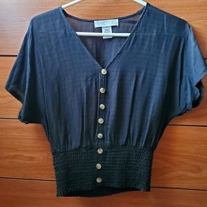 Juniors black top. Size M